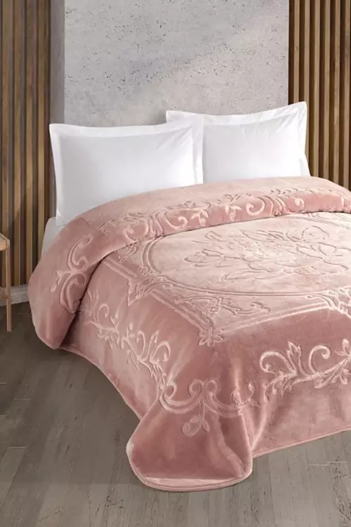 Blankent Çift Kişilik Battaniye 220x240 - Sütlü Kahve