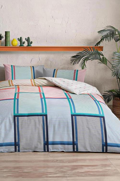 Santana Genç Modası Ranforce Tek Kişilik Nevresim Takımı - Kırmızı