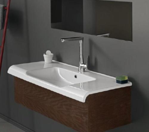 Anova Etajerli Lavabo 100X50 Cm(Dolap Hariç) Beyaz
