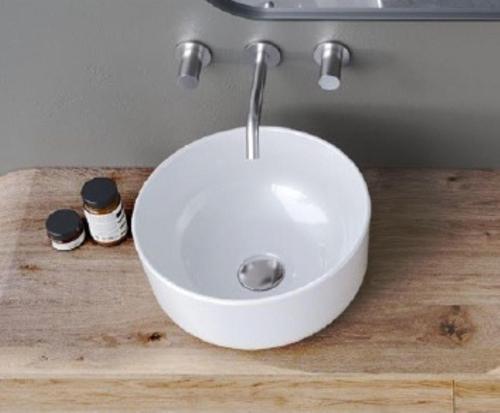 Aqua Tezgahüstü Lavabo Ø33 Cm Beyaz