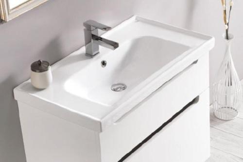 Frame Etajerli Lavabo100X45 Cm(Dolap Hariç) Beyaz