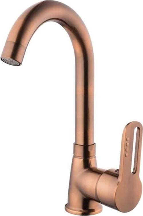 İnci Mix Lavabo Bataryası (Kısa Borulu) Antik Bakır