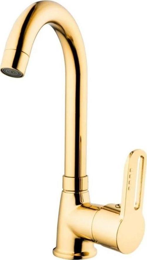 İnci Mix Lavabo Bataryası (Kısa Borulu) Gold