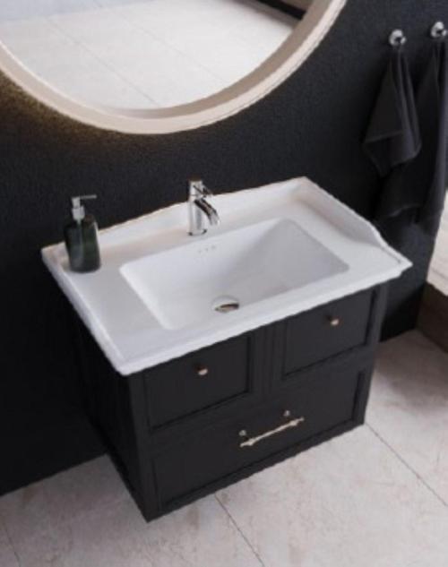 Kapadokya Etajerli Lavabo 100X48 Cm(Dolap Hariç) Beyaz