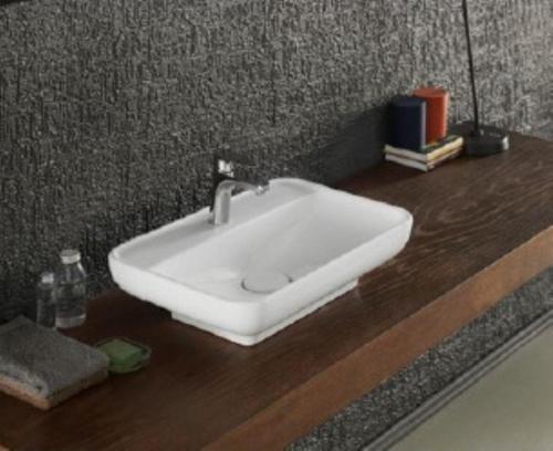 Lal Tezgahüstü Lavabo 60X42 Cm Beyaz