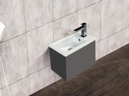 Mini L Lavabo 24X42 Cm(Dolap Hariç) Beyaz