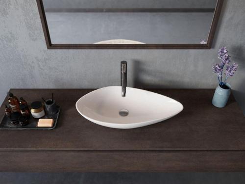 Olive Tezgahüstü Lavabo 74X38 Cm Beyaz