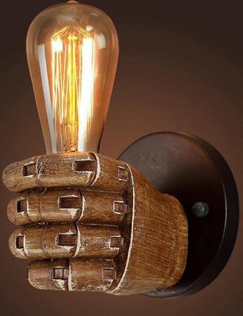 Sol El Duvar Lambası Aplik Duvar Aydınlatma Ev Bahçe Dekorasyon