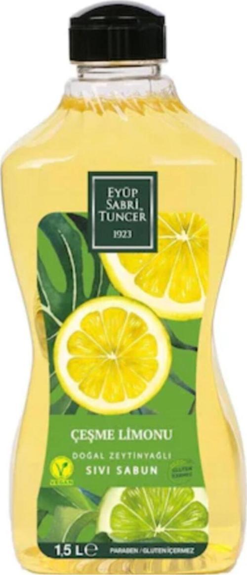 Doğal Zeytinyağlı Sıvı Sabun Çeşme Limonu Sıvı Sabun 1500 ml