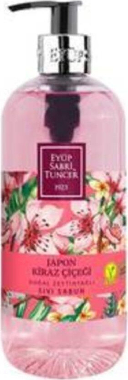 Doğal Zeytinyağlı Sıvı Sabun Japon Kiraz Çiçeği 500 ml