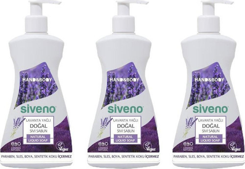 Lavanta Yağlı Doğal Sıvı Sabun 300 ml X 3