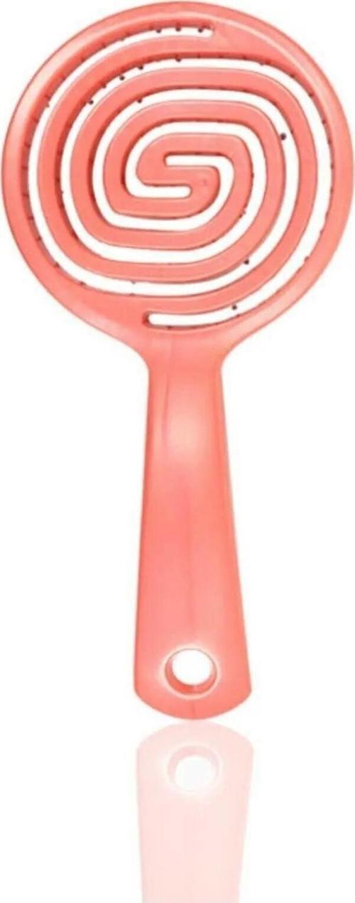 Üç Boyutlu Oval Saç Fırçası Pembe