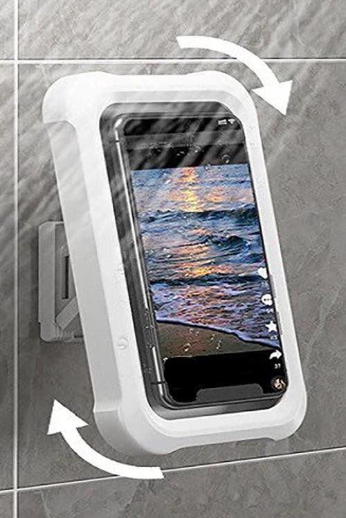 Su Geçirmez Hareketli Telefon Tutucu Stand Duşta Su Geçirmez Telefon Koruyucu Stand