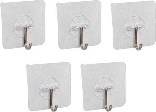 Süper Güçlü Yapışkanlı Suya Dayanıklı Şeffaf Askı 5li Set