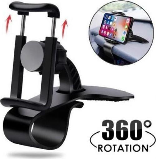 Araba Gösterge Üstüne Takılan 360 Oynar Telefon Tutucu