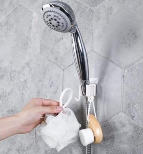 Banyo Duş Başlığı Tutucu ve Lif Askısı Kendinden Yapışkanlı