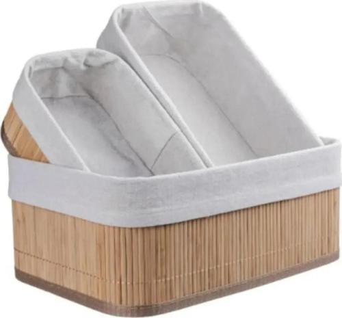 Doğal Bambu Organizer Kutusu, Bambu Ahşap Ekmeklik, Ahşap Bambu Ekmek Sepeti