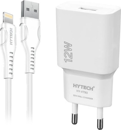 HY-XT50M 12W 5V 2.4A Micro USB Kablolu Beyaz Kablo + Ev Şarj Adaptör