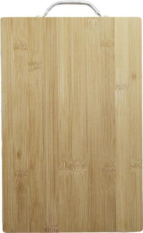Metal Tutacaklı Lüx Bambu Kesme Tahtası 30 cm*20 cm