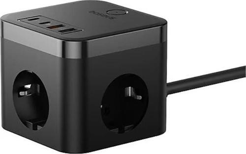 Pow Cube 7 Port 1.5m 30W Siyah Şarj Adaptörü (E00066400117-00)
