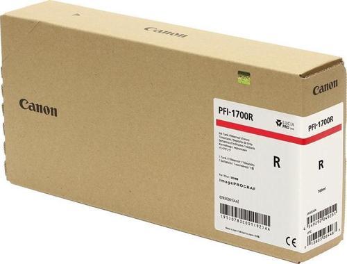 PFI-1700 R (Red) Kırmızı Plotter Orijinal Mürekkep Kartuş 700 ml. (0783C001)