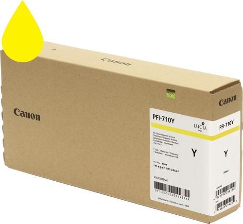 PFI-710 Y (Yellow) Sarı Plotter Orijinal Mürekkep Kartuş 700 ml. (2357C001)