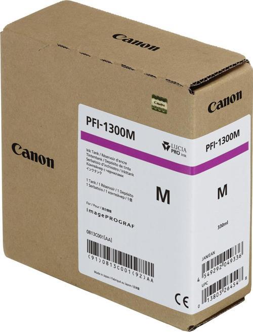 PFI-1300 M (Magenta) Kırmızı Plotter Orijinal Mürekkep Kartuş 330 ml. (0813C001)