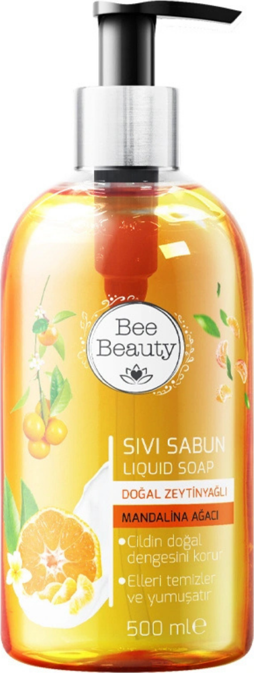 Doğal Zeytinyağlı Mandalina Ağacı Sıvı Sabun 500 ml