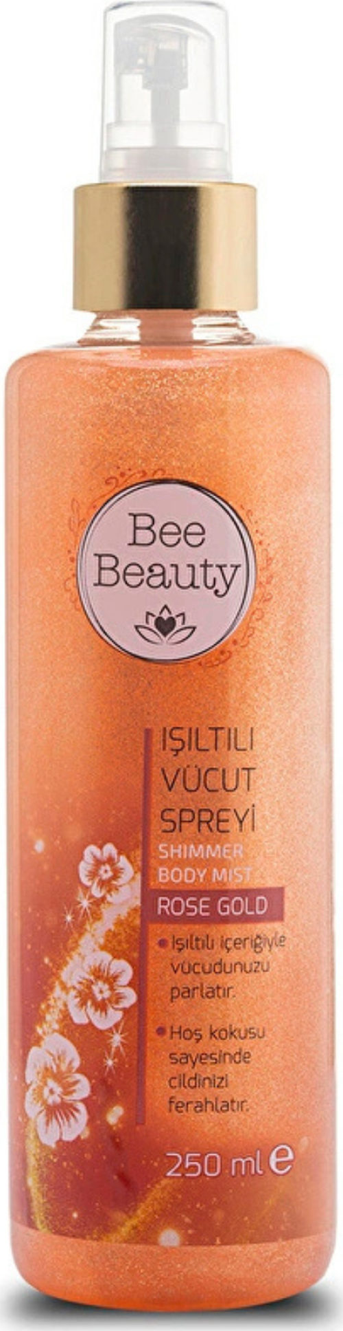 Rose Gold Işıltılı Vücut Spreyi Parfüm