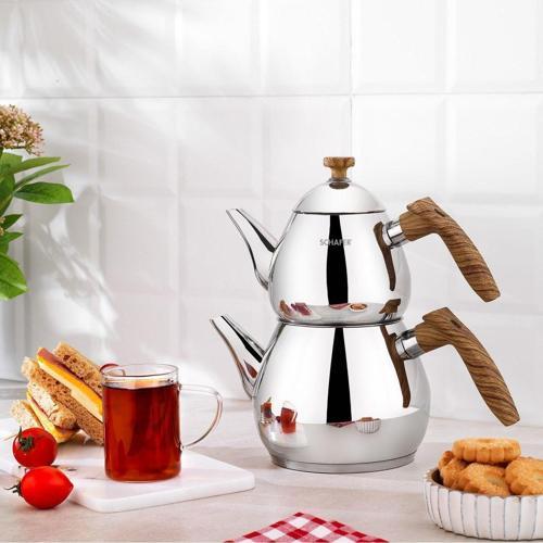 Tea Chef Küçük Boy Çaydanlık Takımı 4 Parça - Kahve