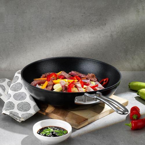 Gastronomie Master Granit Wok Tava 28 Cm-Siyah