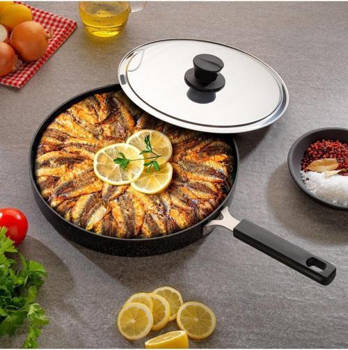 Fish Pan Kapaklı Balık Tavası 32 Cm - 2 Parça