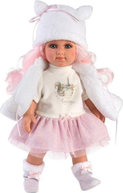Mega Bebek 53537 Pembe Saçlı Lalka Elena 35 Cm