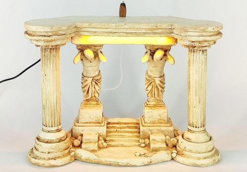 Antik Roma Atlas Dekoratif Geri Akış Tütsülük Işıklı