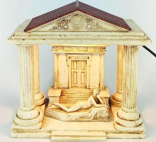 Antik Roma Reclining Naiad Dekoratif Konik Tütsülük Işıklı