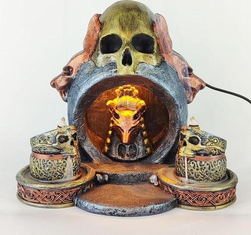 KuruKafa Işıklı Geri Akış Tütsülük Metalik