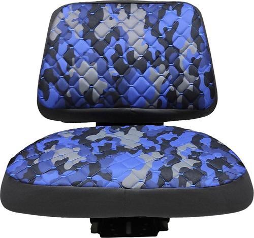 Traktör Koltuk Kılıfı - Kolçaksız -mavi Kamuflaj -ithal Impertex- Bb-373