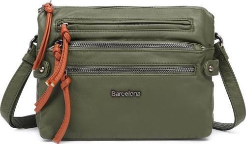 Yıkama Deri Askılı Kadın Postacı Çantası 21K Barcelona 1920