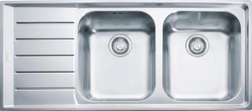 Neptune NEX 621 - Evye Paslanmaz Çelik (inox) - Tezgah Üstü 2 Gözlü Sol Damlalıklı