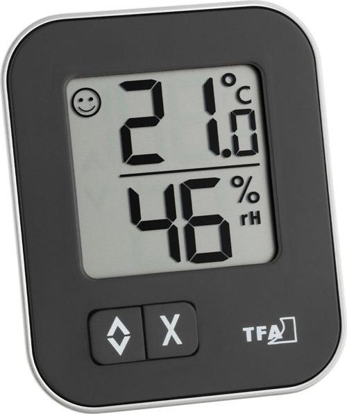 Moxx Mini Dijital Termometre Higrometre Siyah