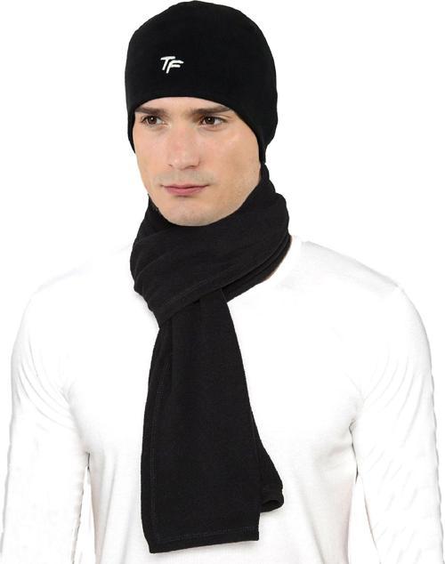 Polar Unisex Bere-Atkı Seti Siyah