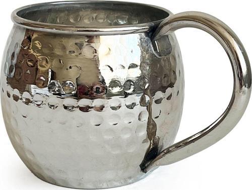 Luna Petekli Bakır Kupa Bardak Mug Nikel Kaplama