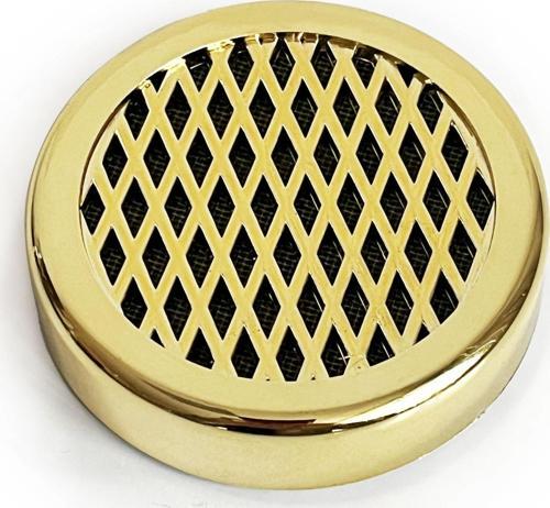 Humidor Puro Kutusu Nemlendirici Haznesi Yuvarlak ABS 58x13mm Sarı