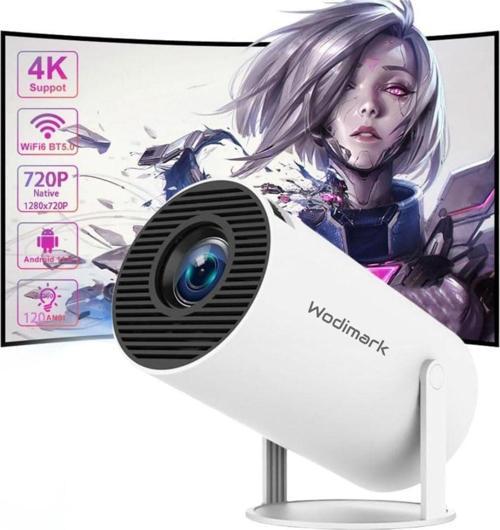 Taşınabilir 130" İnç Yansıtma Sinema Projeksiyon Cihazı Ev Sineması Dahili Android 11.0, Hy300