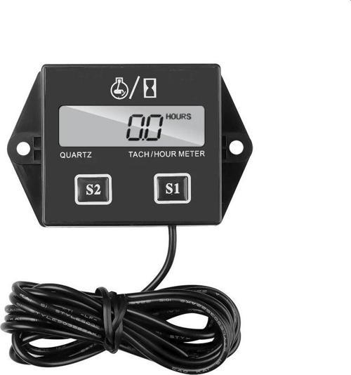 DT1112 Dijital 2 Zamanlı Motor Takometre Saat Ölçer Rpm
