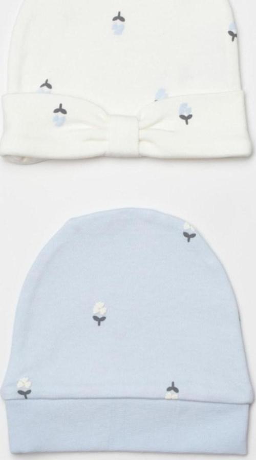 Love Floral 2'li Bebek Şapka 72243