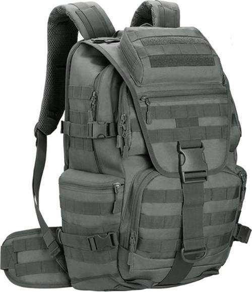 50L Su Geçirmez Outdoor Sırt Çantası Sportif Gri