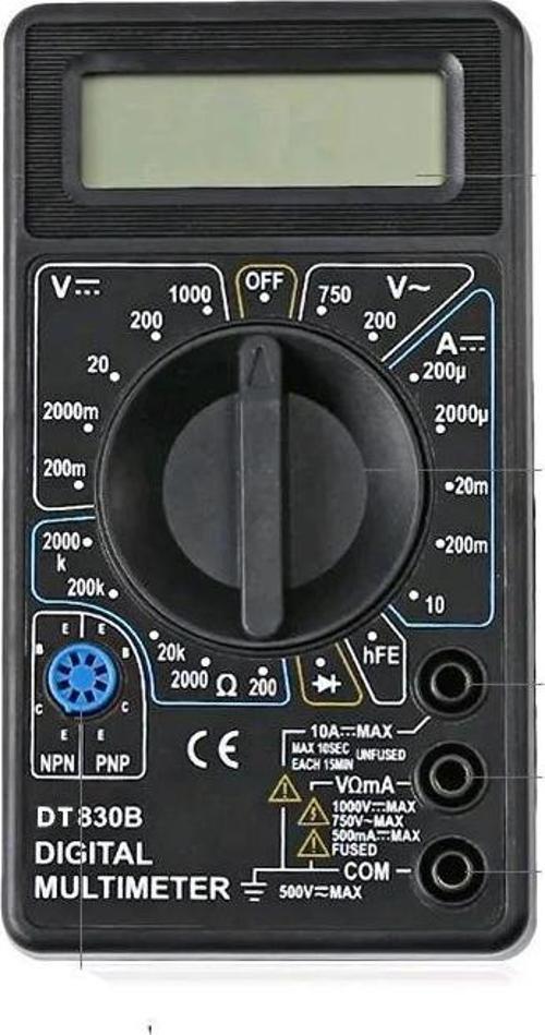 OEM DT830B Dijital Multimetre Voltmetre Ampermetre