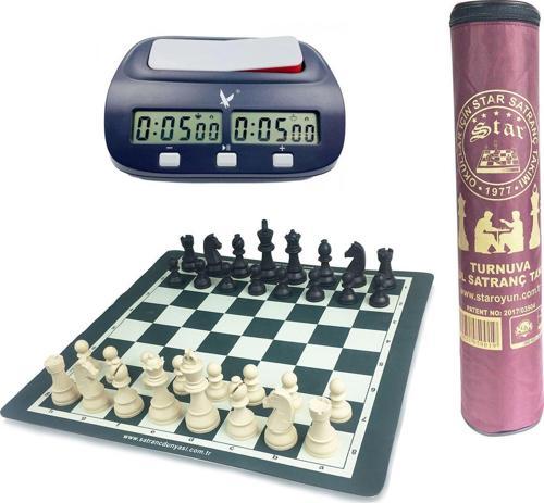 KK9908 Fide Onaylı Dijital Satranç Saati ve Turnuva Satranç Takımı Seti