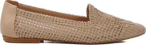 Bej Tekstil Örgülü Kadın Babet 596075 Z